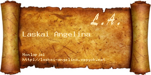 Laskai Angelina névjegykártya